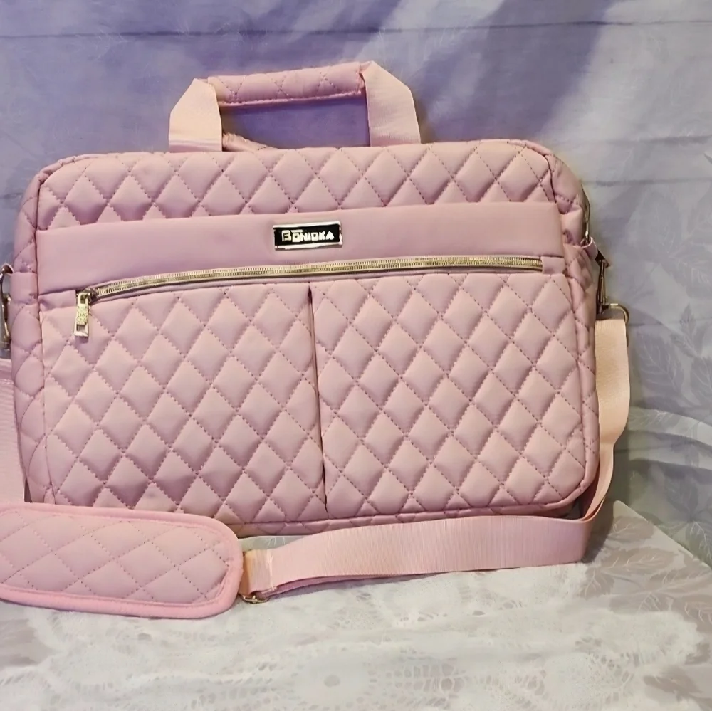 Womens 15.6 INCH Laptop Bag Quilted